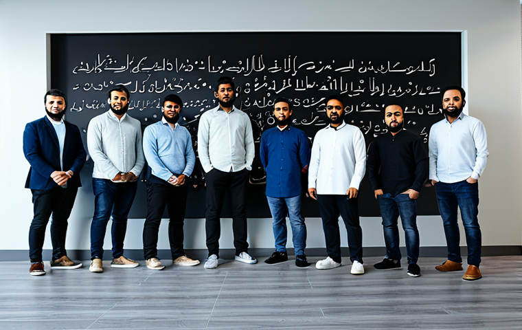 AI-Powered Software Development**
"A team of software developers collaborating in a modern office, utilizing AI-powered tools for code optimization and automated testing, fully clothed, appropriate attire, professional environment, safe for work, perfect anatomy, natural proportions, professional photography, high quality, Arabic calligraphy in the background subtly referencing 'innovation'."
**